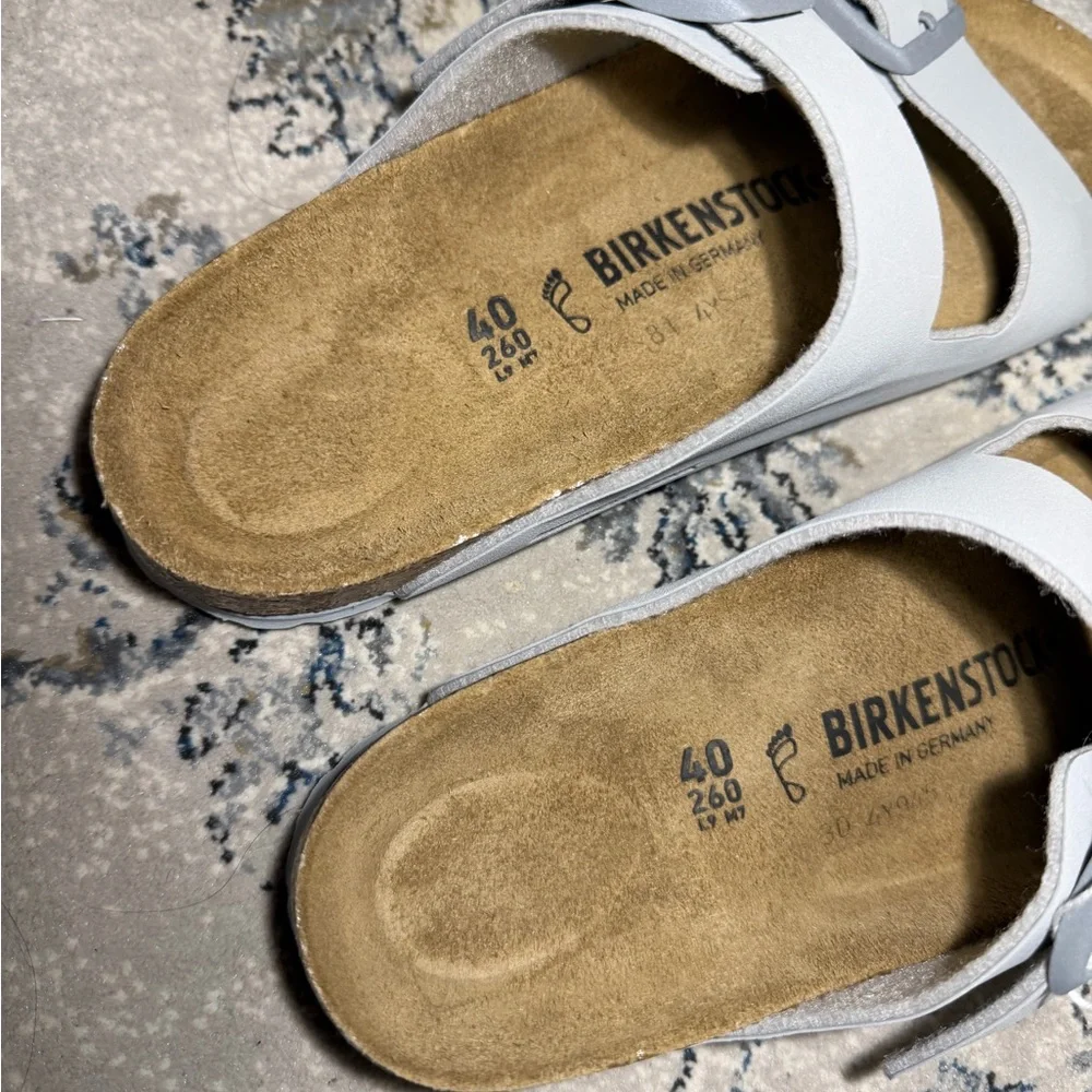 Birkenstock Arizona Birko-Flor Sandals in Stone Coin